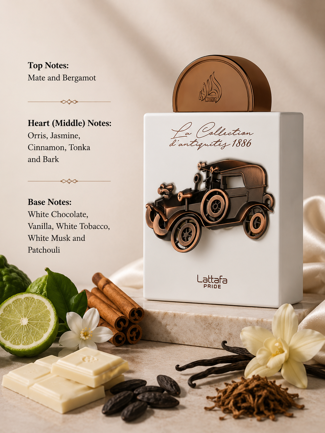Lattafa Pride La Collection D'antiquités 1886 100ml EDP - Unisex