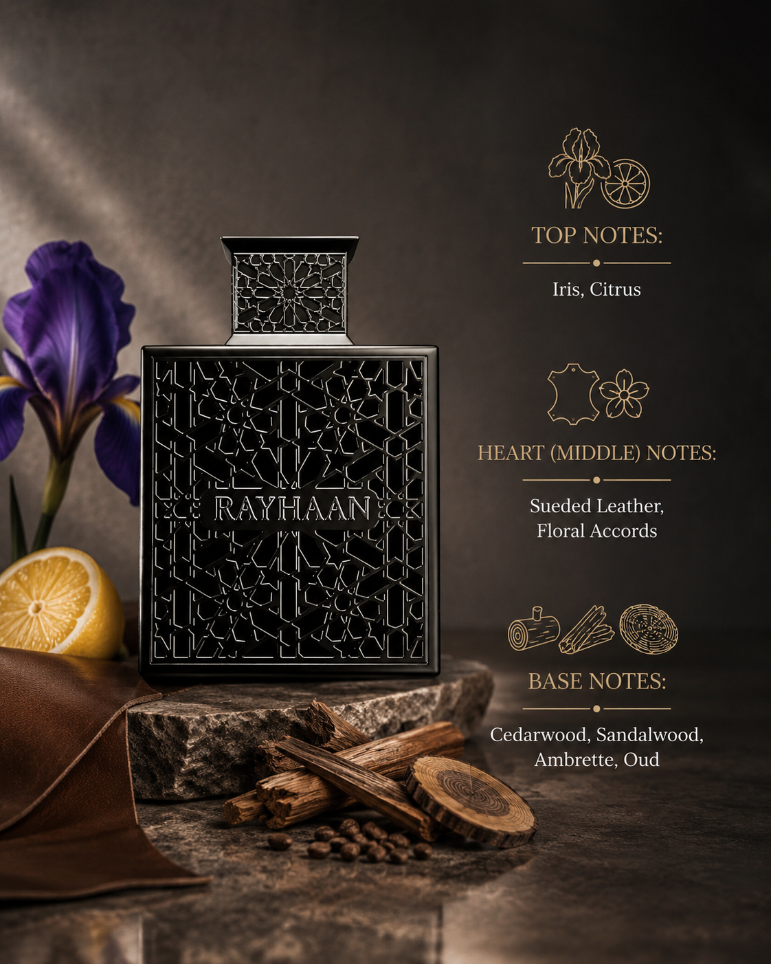 Rayhaan Obsidian 100ml EDP - Unisex