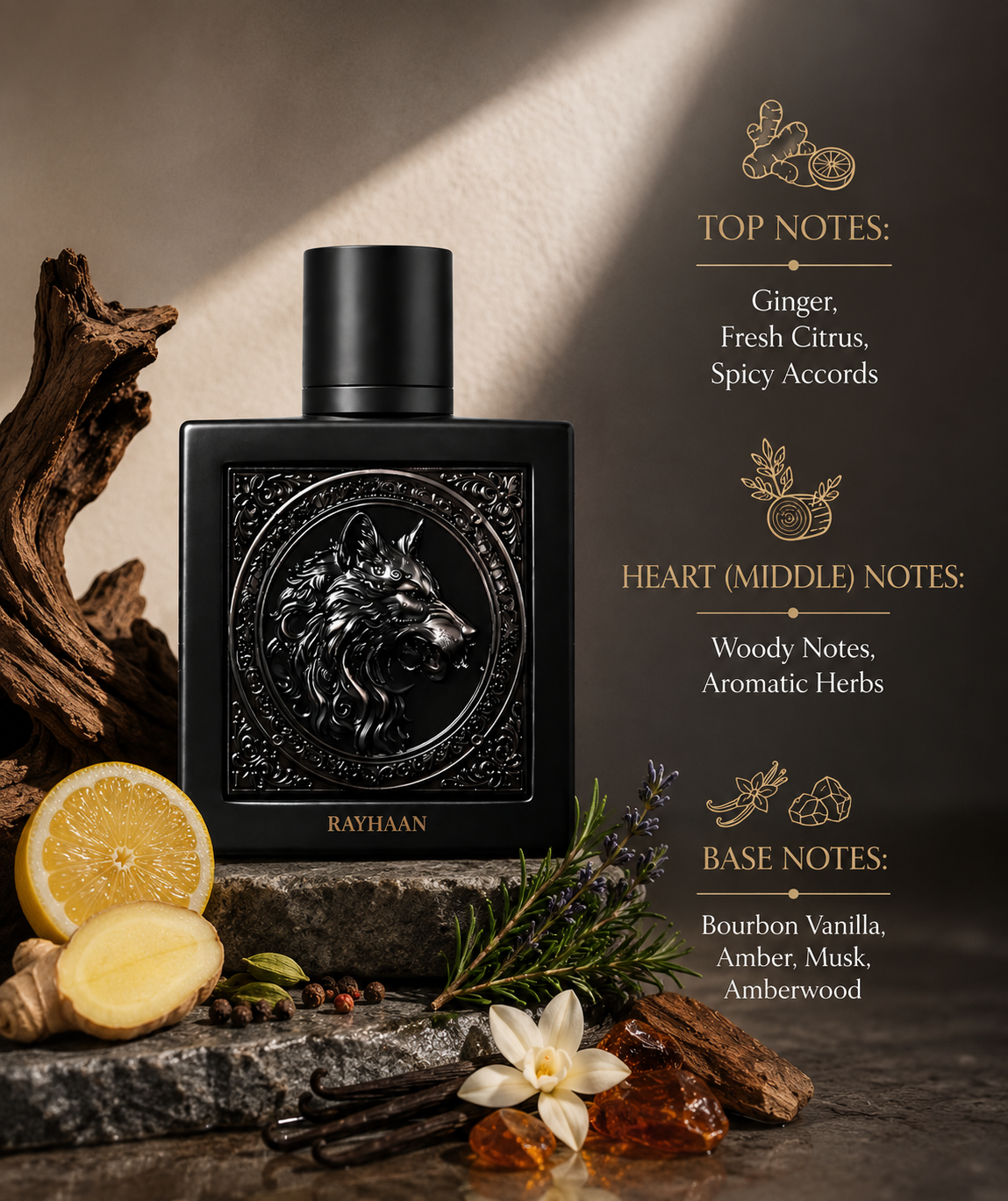 Rayhaan Wolf 100ml EDP - Men