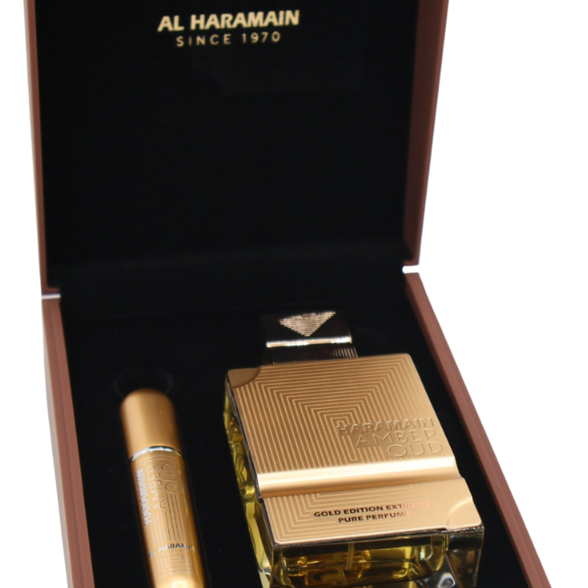 Al Haramain Amber Oud Gold Extreme Edition box and bottle